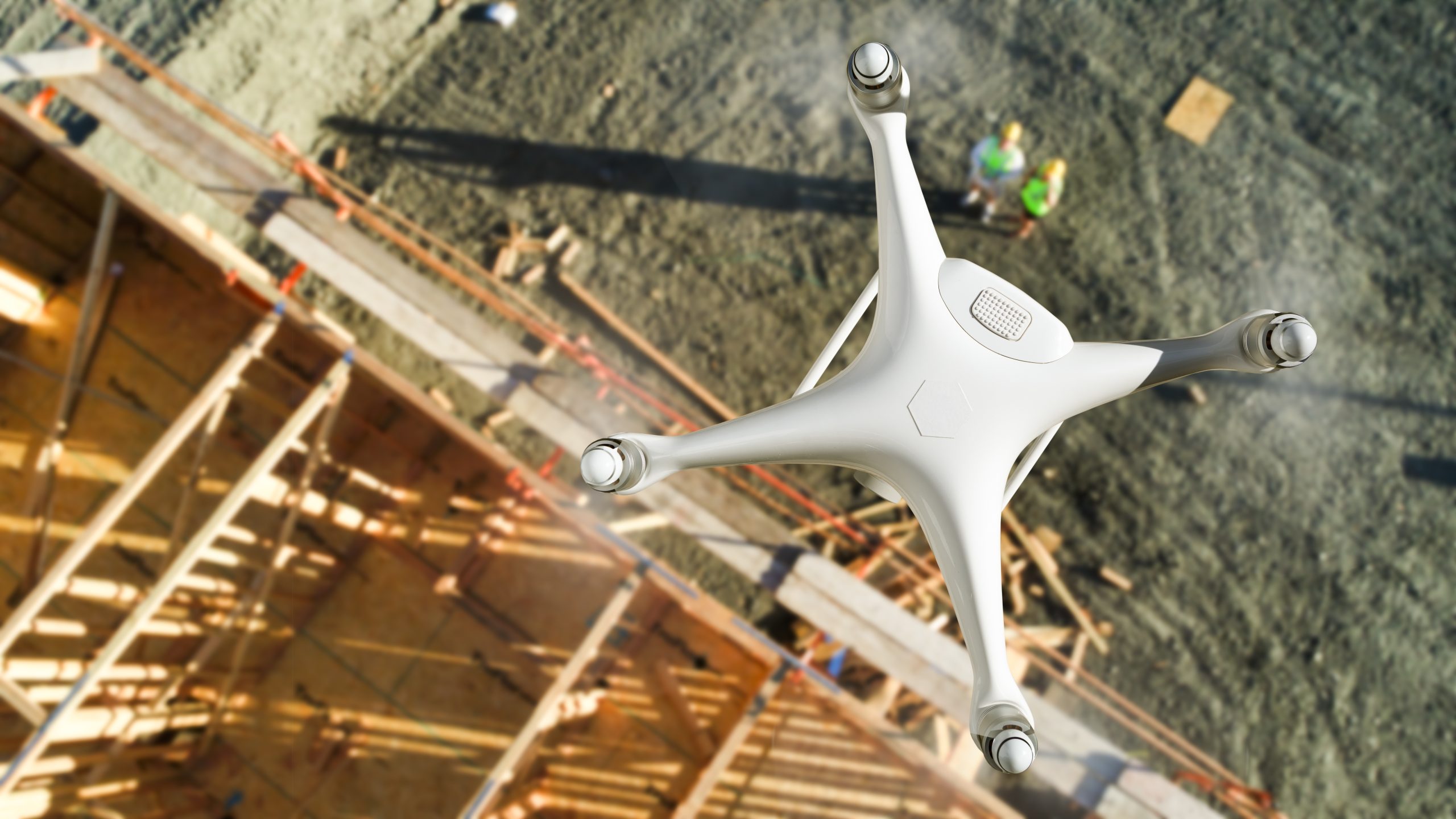 Unmanned Aircraft System Uav Quadcopter Drone Air Construction Site Scaled