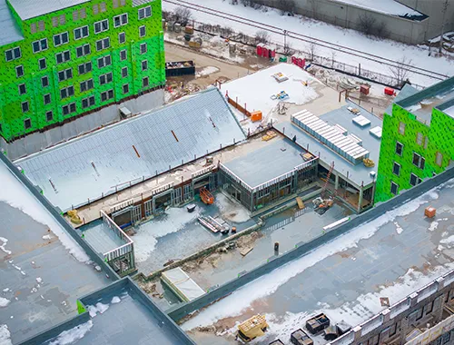 University of Michigan South 5th Ave Housing - Last Beam Ceremony