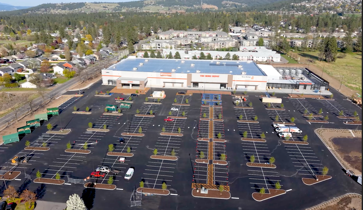 Bailey Construction Completes Home Depot, Spokane, WA 99223.