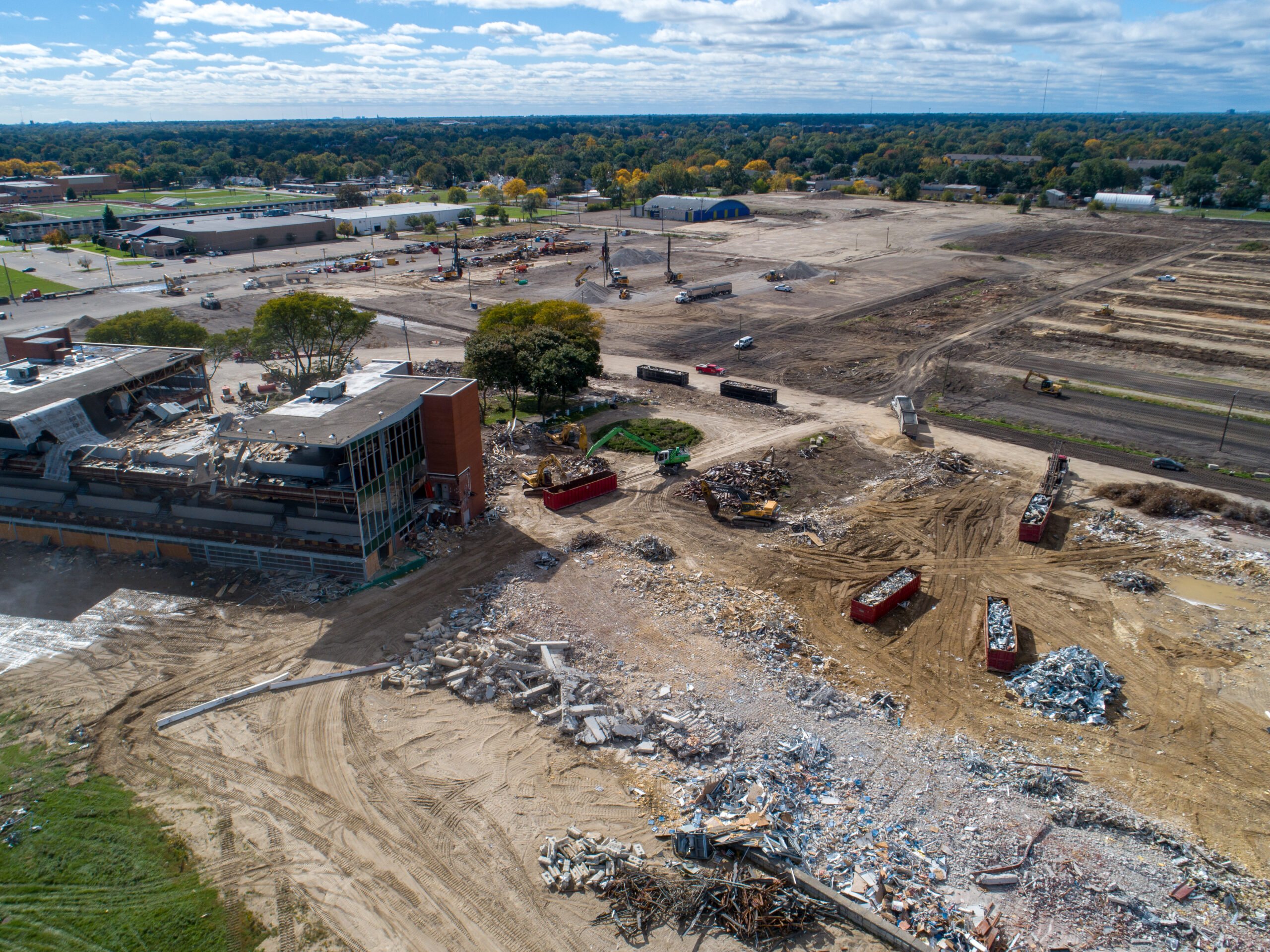 Hazel Park Racetrack Demolition
