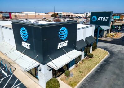 AT&T Poses for Flyover in Denton, TX.