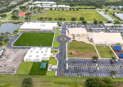 Sarasota Construction Drone Photography: Fruitville Charter School.