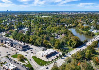 Canterbury Shoppes from Above: Aerial Property Capture in Fort Wayne.